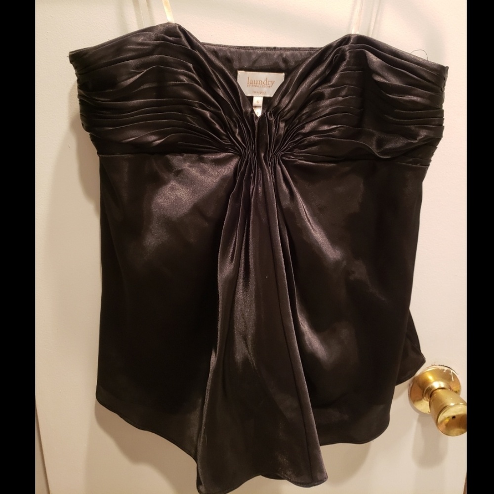 Laundry By Shelli Segal Strapless Satin Top